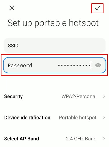 change hotspot password iphone 14